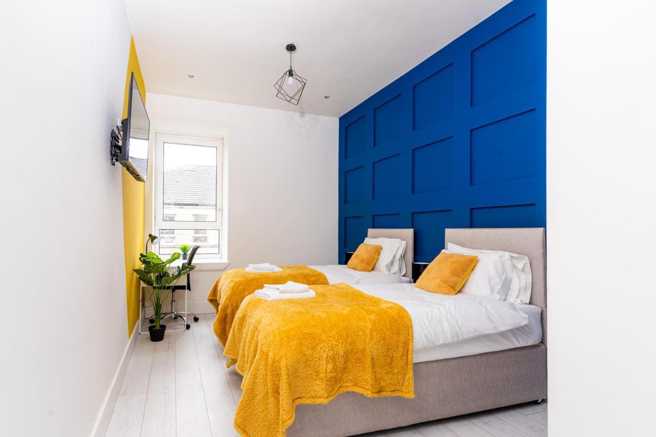 Cheerful 2 Bedroom Homely Apartment, Sleeps 6 Guest Comfy, 3X Double Bed, Parking, Free Wifi, Suitable For Business, Leisure Guest,Glasgow, Glasgow West End, Near City Centre Exterior photo